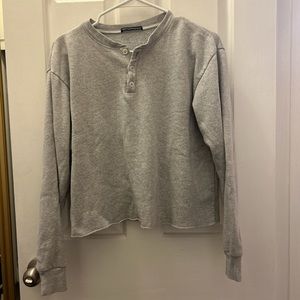 brandy melville gray long sleeve. one size.